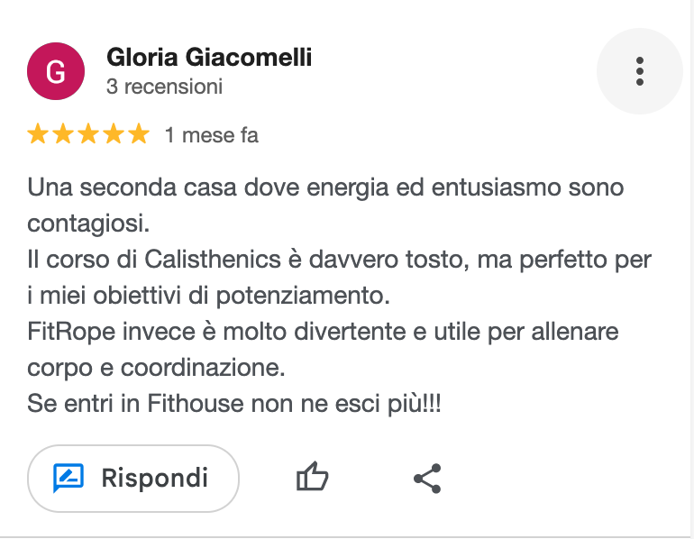 Recensioni corso calisthenics Monza